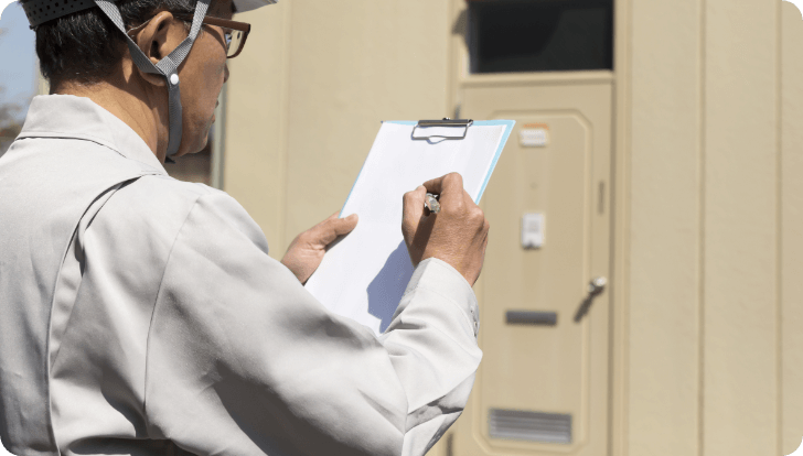 画像：設置完了確認